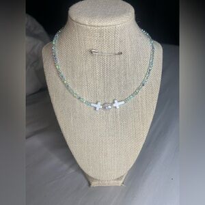 #3. Handmade Blue Beaded Necklace